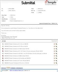 따라서, Master Schedule 에의한계획공정율을산정시, 각 Activity 별로내역항목을 Breakdown 하여각동별, 각공종별 Detail 한 Progress plan 을산정하고, CM 에서확인하는절차를통하여확정하였다. 1.