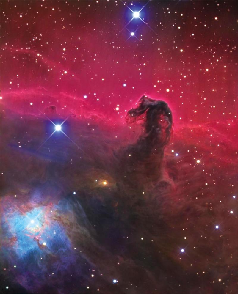 우주최초의물질상태 플라즈마 [Fig. 1] Visible light photograph of the horsehead nebula in Orion constellation. 재한다는것을통해기본적인상전이의개념을배워왔다. 그렇다면기체상태의분자에더많은에너지가가해지면어떤일이일어날까?