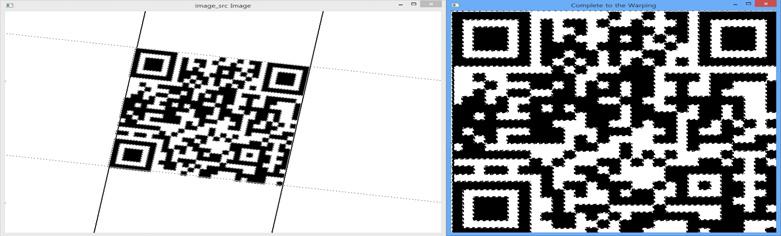 A Morphology Technique-Based Boundary Detection in a Two-Dimensional QR Code 해서각꼭짓점을추출할수있고 ( 단계 64), warping