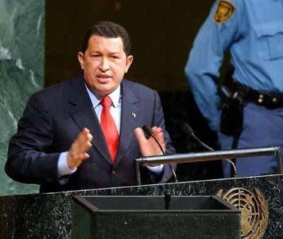 베네수엘라 - 미국관계 : 차베스대통령의반미동맹성공할수있을까? 43 2006 년 9 월유엔총회에서연설하는베네수엘라대통령우고차베스 라고말했다.