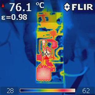 Figure 15 IR Thermal Scans Open Frame