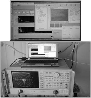 network analyzer, RF cable and a computer that controls frequency, polarization and data storage.