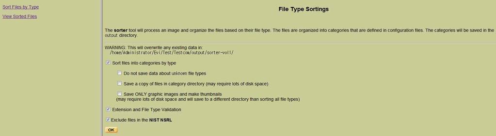 File Type : 파일타입별로정돈하는기능을제공하는 Tab 으로 TSK 의