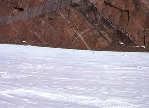 dike with xenolith in the