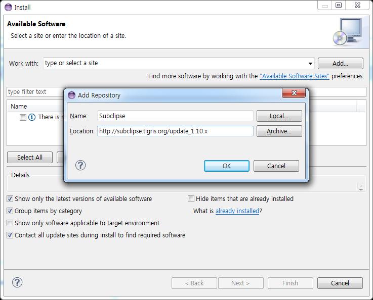 2. 설치및실행 2.2 설치 (1/4) 이클립스의 Help > Install New Software 를실행한다.