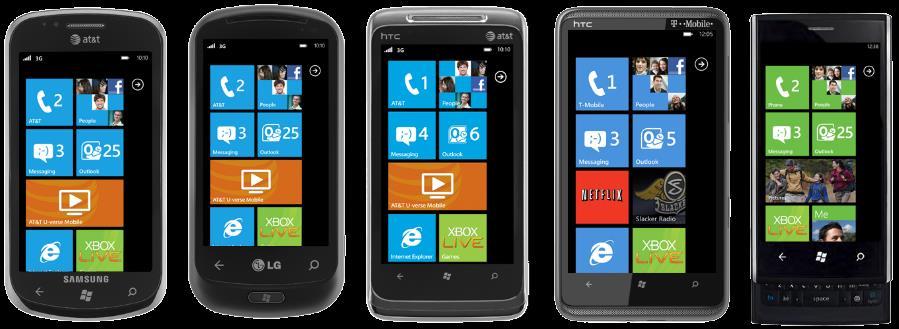 Windows Phone 7 출시모델 Samsung Focus LG Quantum HTC Surround HTC HD7 Dell Venue Pro 날씬하고가벼움 110g 많은사진카메라기능강화 선명한 4 인치슈퍼아몰레드화면 수평 QWERTY 자판내장쉬운입력 간편한 Office Mobile 사용 5 메가픽셀사진촬영