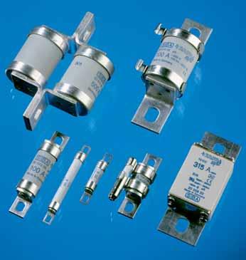 URE Fuses for Semiconductor Protection European-British Standard Standards: IEC 60 269-4 BS 88-4 Class: ar Voltage ratings: AC 240 V AC 700 V Current ratings: 5 A 900 A Features / Benefits High