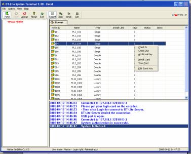 Management Software Operation PC