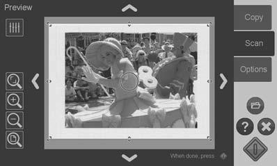 Preview copies and scans You can preview your copies and scans before committing them to the printer or file system.