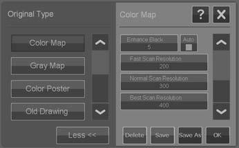 This is done through the Original Type adjustment options (see below). The print quality parameters that are tied to a quality setting (Fast, Normal, Best) are defined in the printer. 1.