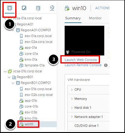 win10 - 웹콘솔시작 1.