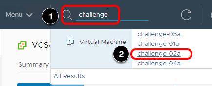 지연시간민감도를사용설정하고가상머신에대해모든지연시간민감도요구사항을충족하는지확인합니다. 이당면과제에대한솔루션을확인하려는경우가아니라면다음페이지로이동하지마십시오. 모듈 5: 당면과제 1 - 솔루션 'challenge-02a' 가상머신찾기 1. vsphere Client 에서검색기능을사용하여 'challenge-02a' 가상머신을찾습니다.