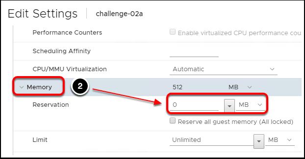 팁 : 이전단계에서 Latency Sensitivity( 지연시간민감도 ) 를 High( 높음 ) 로설정했어도 CPU