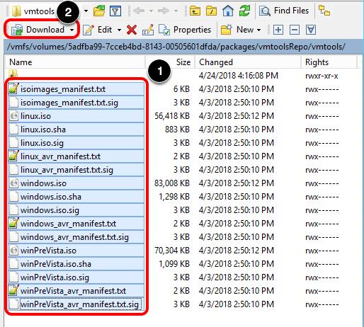 VMware Tools 설치파일다운로드 1.