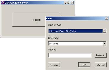OZ Application Designer User's Guide Example ReportButton Export. - ReportButton Export. - Board ReportButton 'Text' 'Export' 'ReportViewerMode' 'Export'. ReportButton 'OnPreApplyReport'.