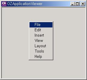 OZ Application Designer User's Guide MainMenu Board.,.. MainMenu Board 'MainMenu' MainMenu.