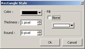 OZ Application Designer User's Guide Title,. [Format], [Format] 'Format Dialog'. Frame, [Style]. [Style] 'Rectangle Style Dialog'.