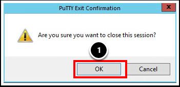 Putty 종료확인 1. OK( 확인 ) 버튼을클릭합니다. 암호복잡성정책자동화 - 완료 모듈 1: ESXi 사용자의암호복잡성자동화를완료했습니다.