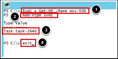 2. esx-01b.corp.local vcenter Server 에연결되었다는것을알수있습니다. PowerCLI - esx-03b 에 vtpm 추가 이중중첩호스트이므로 vsphere Web Client 를사용하여 esx-03b 에 vtpm 을추가할수없습니다. 따라서대신명령줄을사용하여 vtpm 을추가할수있는방법을알아보겠습니다.