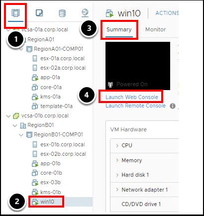 win10 - 웹콘솔시작 1.