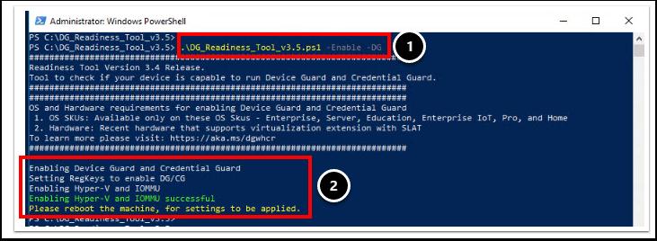 com/en-us/itpro/windows/keep-secure/ credential-guard#hardware-and-software-requirements Device Guard 배포 : https://technet.microsoft.