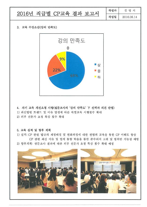 D2.2.1 법 위반 가능성이 큰 부서나 관련자 및 신입직원에 대한 특별 교육이 이루어지고 있는가?