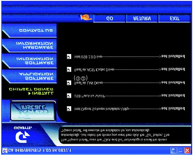 제 3장드라이버설치 참고 아래의그림은 Windows XP 에서나타납니다. 메인보드와함께제공되는 CD- 타이틀을 CD-ROM 드라이브에넣으면, 드라이버 CD 가자동으로실행되어설치안내가나타납니다. 자동실행이되지않으면, 내컴퓨터 에서 CD-ROM 장치아이콘을눌러 Setup.exe 파일을실행하십시오.