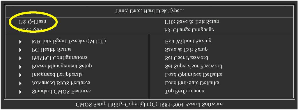 Save & Exit Setup 항목을선택하여설정을 CMOS 에저장하고 BIOS 메뉴를종료하십시오. BIOS 메뉴에서나가면시스템은재부팅이됩니다. 모든과정을마쳤습니다. Deutsch 키보드에서 Y 키를눌러저장하고종료하십시오.