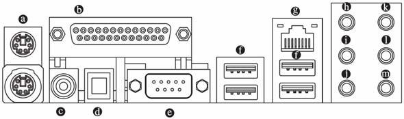 1-6 I/O 후면패널소개 PS/2 키보드및 PS/2 마우스커넥터 PS/2 포트키보드와마우스를설치하려면, 마우스는위쪽포트 ( 녹색 ), 키보드는아래쪽포트 ( 자주색 ) 에연결하십시오. LPT ( 병렬포트 ) 병렬포트는프린터, 스캐너및기타주변장치를연결할수있습니다.