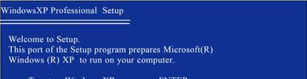 SATA 컨트롤러드라이버설치를완료하면, Windows 2000/XP 설치를진행할수있습니다.