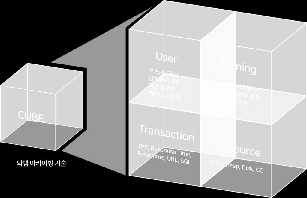 나 NoSQL 을사용하는타사의 APM 서비스와는비교불가능한퍼포먼스를제공합니다.