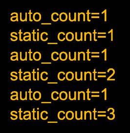 저장유형지정자 static #include <stdio.