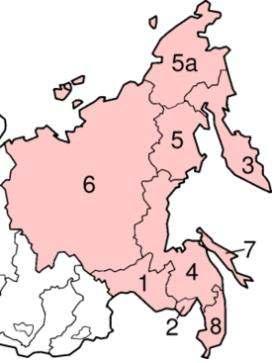 극동러시아의위치 극동러시아는러시아연방의 극동 지역을아우르며, 다음의아홉개주로세분된다 ( 그림 30); Amur Oblast( 아무르주 ), Chukotka Autonomous Okrug( 추코트카자치주 ), Jewish Autonomous Oblast( 유대인자치주 ), Kamchatka Oblast( 캄차카주 ), Koryak Autonomous
