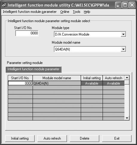 5 유틸리티패키지 (GX Configurator-DA) 5.3.