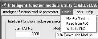 Intelligent function module parameter 탭의경우 FB parameter>> 선택되어있는행의설정정보를 FB support parameter 탭으로이동합니다. (3) 도구모음 (a) 파일항목파일조작은 GX Developer에서열려있는프로젝트의인텔리전트기능모듈파라미터가대상입니다. [Open parameter] : 파라미터파일을엽니다.