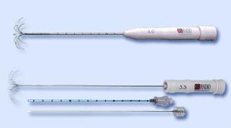 표 2.3 고주파열치료장비 고주파원리 전극 Boston Scientific RITA Valley Laboratory 임피던스중심장비 온도중심장비 (impedance-based system) (temperature-based devices) 팽창성전극 단일또는 3중다발전극 (xpandable needle system) (single or 3 pallel