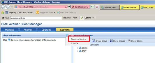 이는 Avamar 내에 Active Directory 서비스가구성되어있음을전제로합니다. LDAP 관리설정에대한자세한내용은 EMC Avamar 7.0 관리가이드를참조하십시오. a.