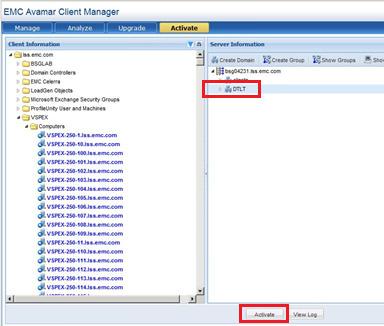 EMC Avamar Client Manager 창이다시나타납니다. 10.