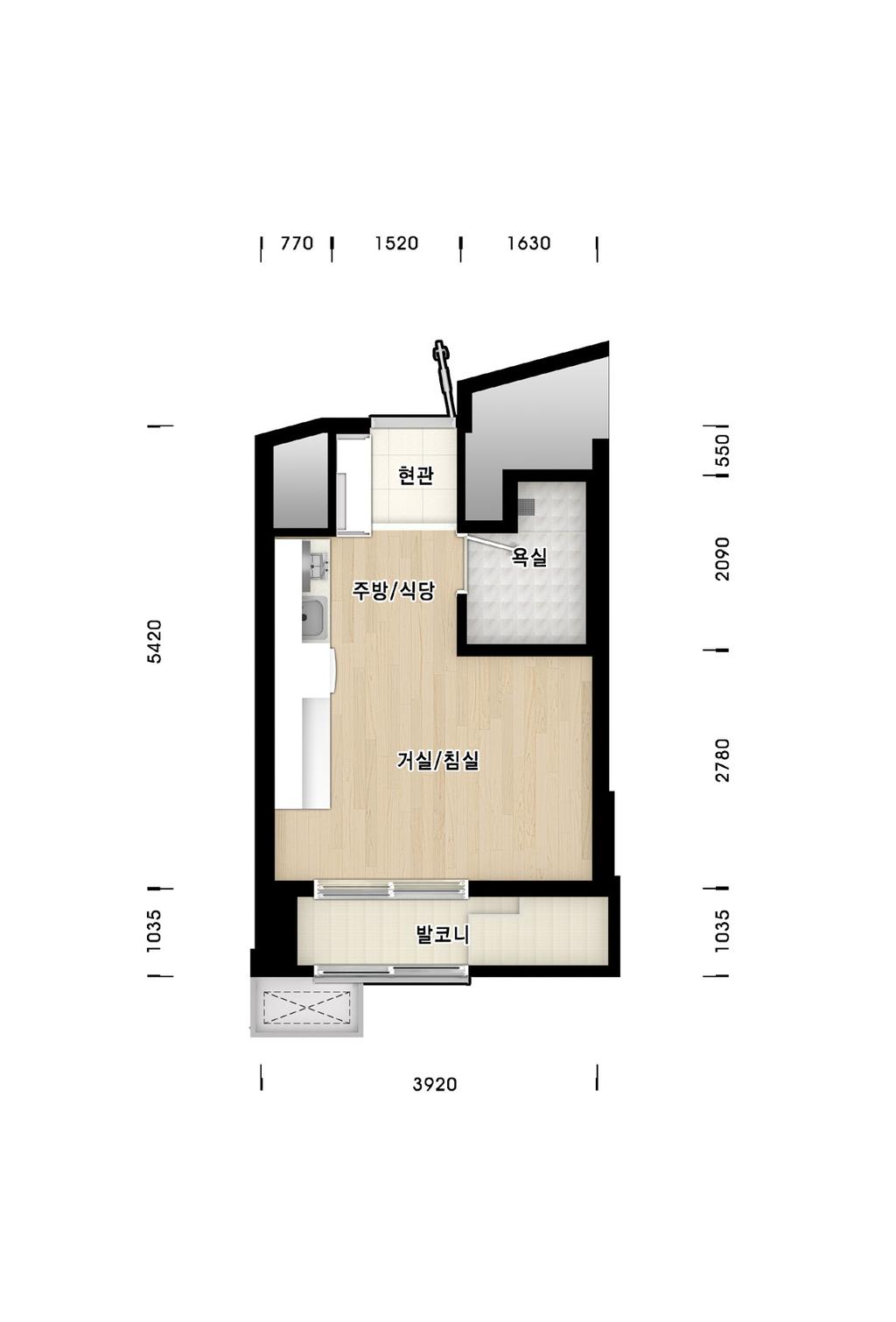 3592 m2 거실 / 침실 주방 / 식당 Type 고령자 ( 주거약자용외 ), 주거급여수급자 [30 세대 ]