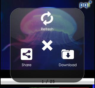 Menu( 메뉴 ) > Download( 다운로드 ) 를탭핑하여사진을 Android 장치에저장합니다.