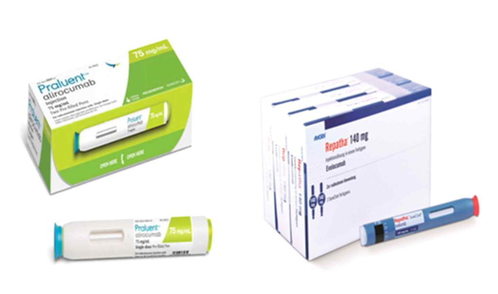 Praluent TM 75 mg (alirocumab) Repatha R 140 mg (evolocumab) 두약제는피하주사제타입콜레스테롤저하제로기존의