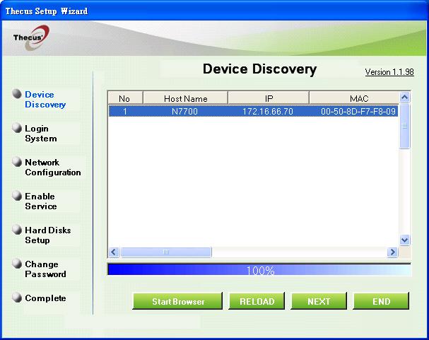 설치 CD 를 CD-ROM 드라이브에삽입합니다.( 호스트 PC 를네트워크에연결해야합니다.) 2. 설정마법사가자동으로실행됩니다. 그렇지않을경우 CD-ROM 드라이브를탐색하여 Setup.exe 를두번클릭합니다. 참고 MAC OS X 사용자의경우 Thecus Setup Wizard.