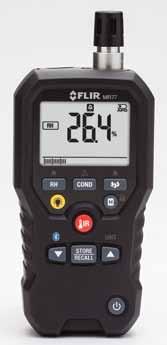 무엇을측정하고자하십니까? 수분 무엇을측정하고자하십니까? 산업시설정비 FLIR MR77 무핀형수분측정기 (Pinless Moisture Meter) FLIR MR77 수분측정기는전문적인용도에필요한모든첨단기능을제공합니다. 견고한디자인과현장에서교환할수있는센서로작업을쉽게할수있습니다.