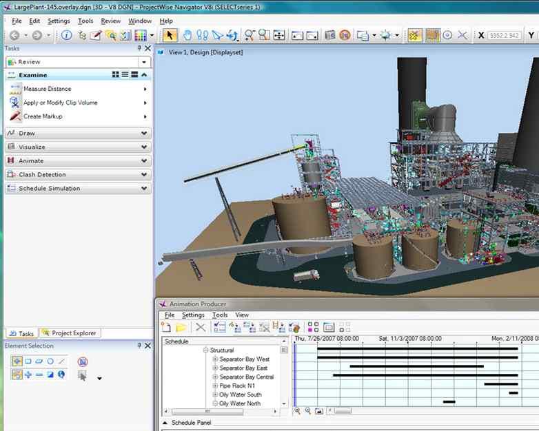 [ 국내사용중인 3 차원공정소프트웨어 ] 1 Autodesk Navisworks 2 Bentley Navigator (3) 에대하여 : LOD 300은시공단계공정표현이가능한수준이나시설물의특성, 주요구간의경우 LOD 300 이상의객체모델필요한경우감독의판단하기에상세수준을높여객체모델을수정 / 추가작성할수있다.