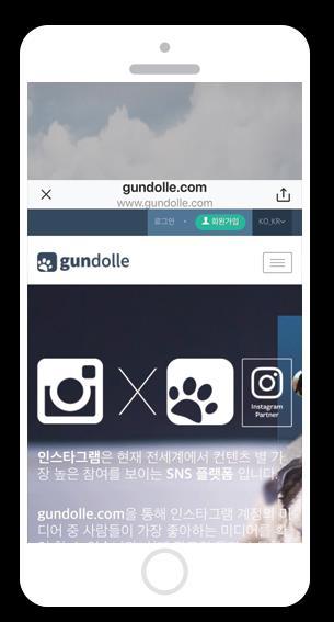 AD_Paid_Story 스토리광고예시 gundolle gundolle 광고목표 웹사이트클릭, 웹사이트전환, 게시물참여, 앱설치앱실행, 동영상조회 -->