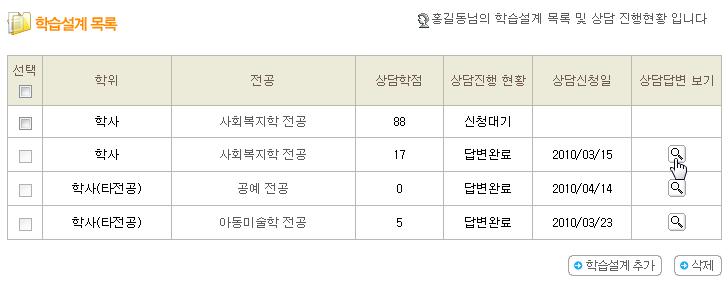 3. 온라인학습설계결과확인 [ 학점은행제홈페이지 (www.cb.or.