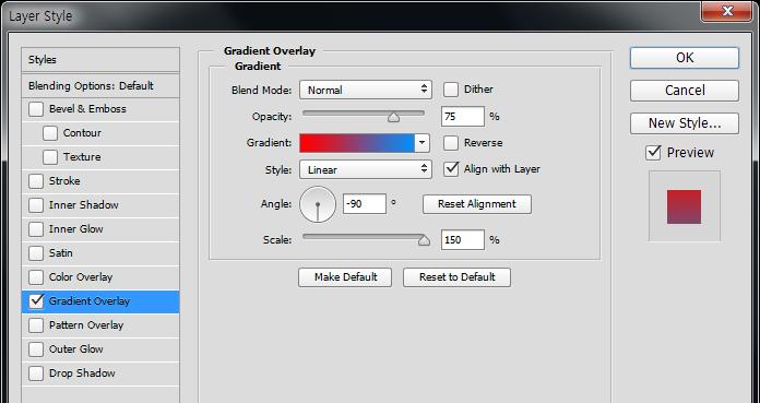 29. Layer Style(Fx) > Gradient Overlay( 그레이디언트오버레이 ) Gradient Overlay :