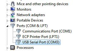 Windows 7, Excel 2007 16 PCD COM. 순서 5 와마찬가지방법으로장 치관리자가표시되게하여 [Ports (COM & LPT)] 를전개시키면할당된 COM 포트번호가표시됩니다. 주기이 COM 포트번호는 CL-S10w 를기동하여측정기와연결할때에필요하게됩니다. 이렇게하면설치가완료됩니다. 3.