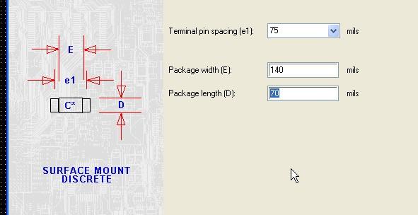 Terminal pin spacing : 75 mils