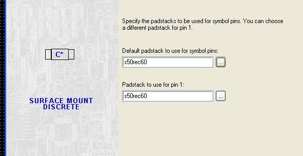 length : 70 mils - Default Padstack